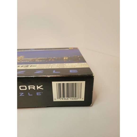 Vtg New York City 3 Ft. Wide Panoramic View 750 Piece Puzzle World Trade Center - Picture 4 of 7